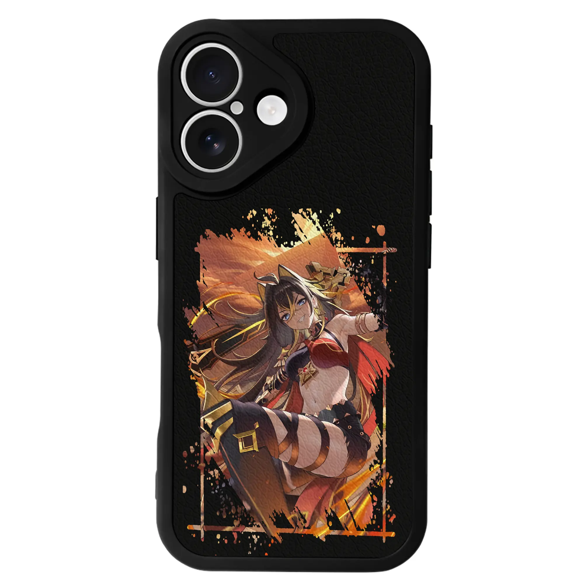 原 神 グッズ ディシア - IPhone 16シリーズ対応 ・ シリコンスマホケース ・ レザー調 ・ 高精度フィット ・ 耐衝撃 ・ ワイヤレス充電対応 ・ 精密カット